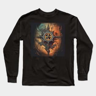 MTG | Faded Guild Wheel, gamer Long Sleeve T-Shirt